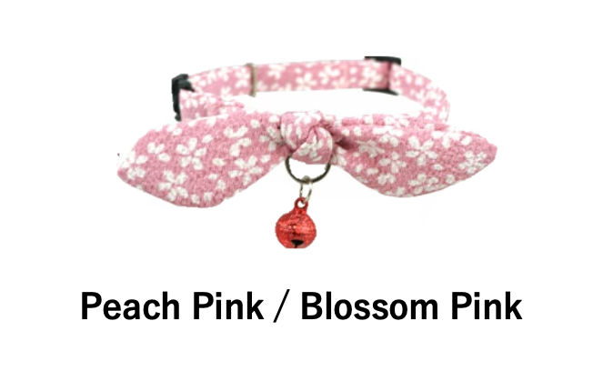 iCat MOSCAPE Lovely Bow Collar – Chirimen Fabric × Knot Ribbon (Insect-Repellent)