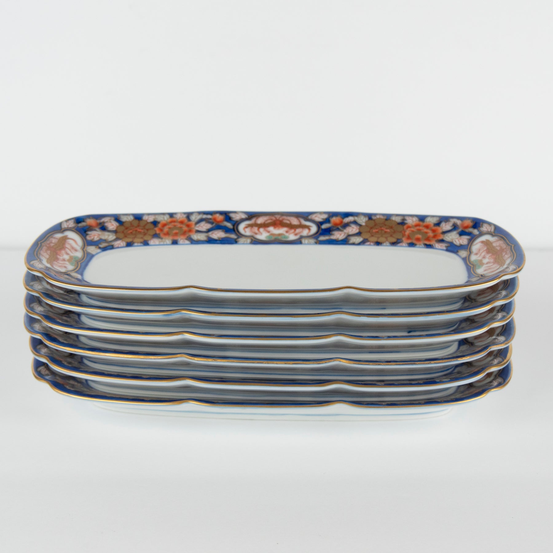 GOLD IMARI 手描き 菓子フルーツ器 古伊万里 大 GOLD IMARI 手描き 菓子フルーツ器 古伊万里 大