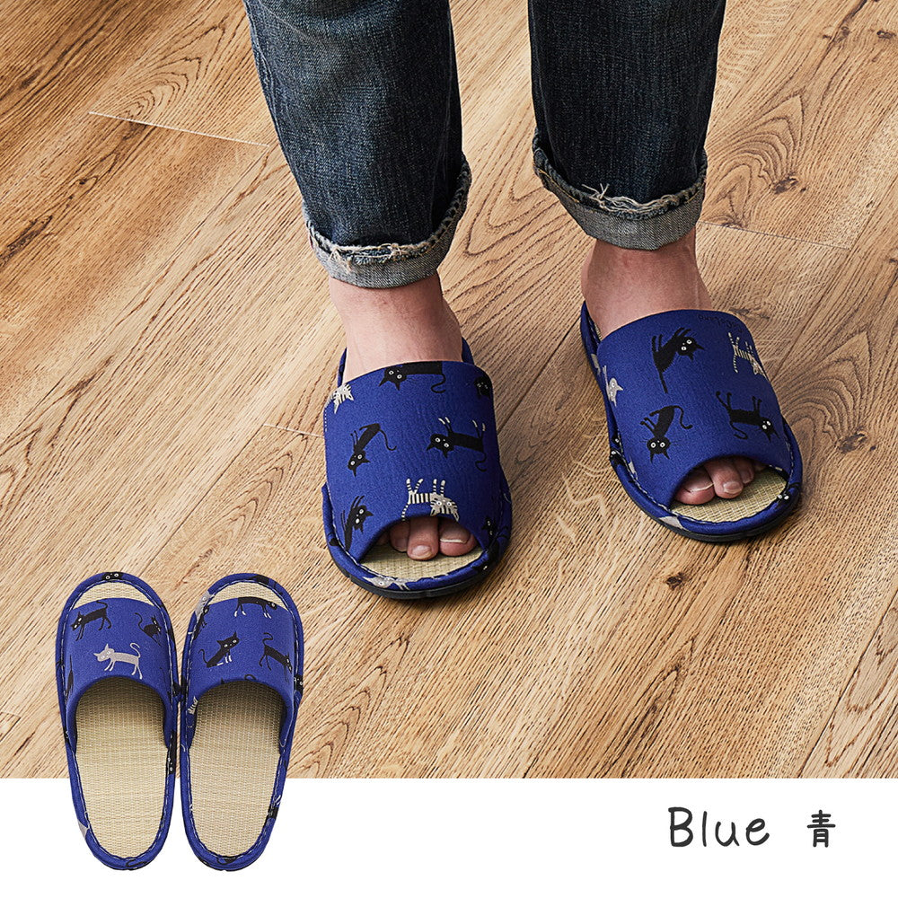 Tatami Slippers “CAT” – Made in Japan