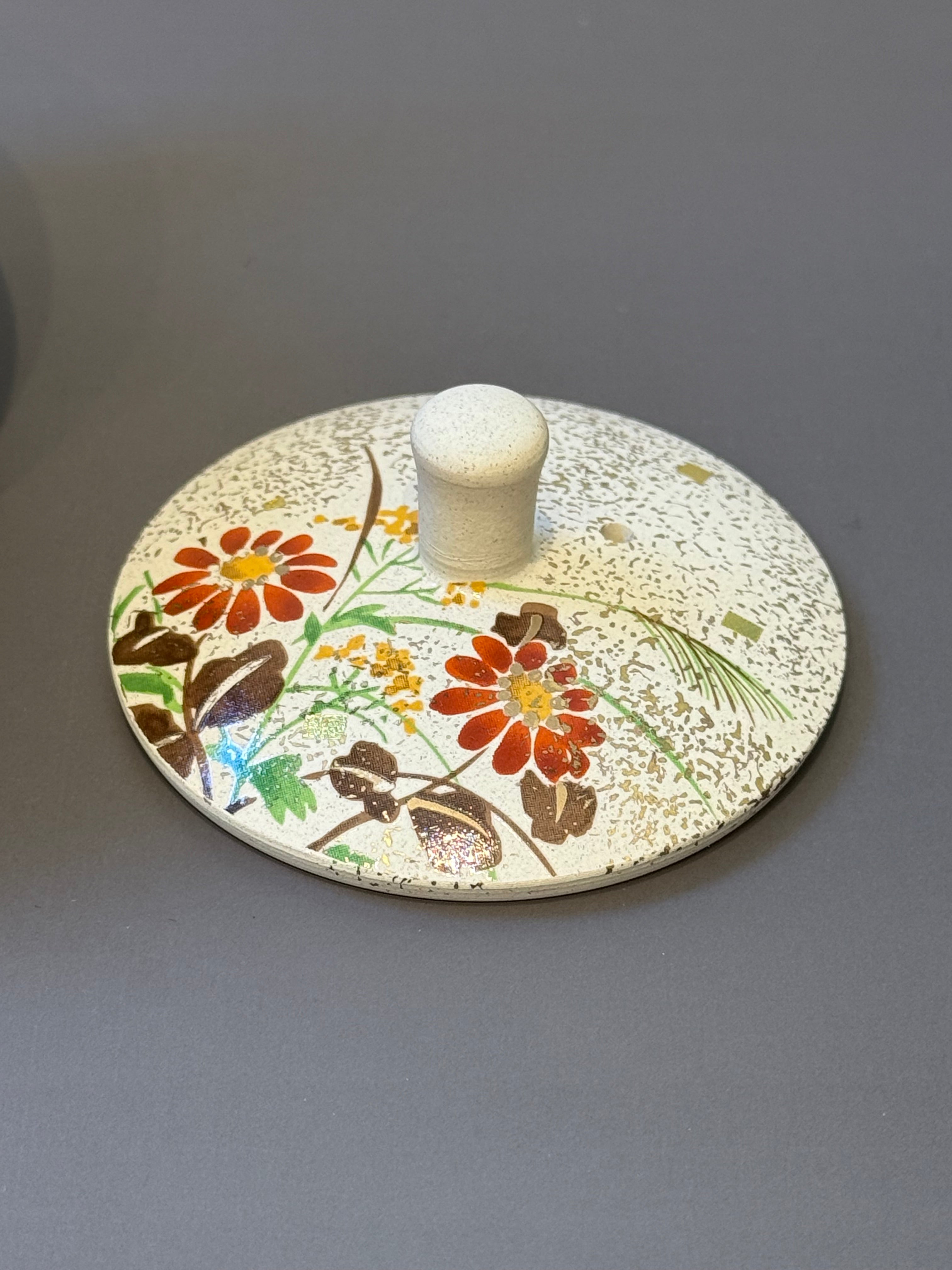 Tokoname Chaki (Tea set)白泥丸形菊薄柄急須 – JAZOO'S JAPAN