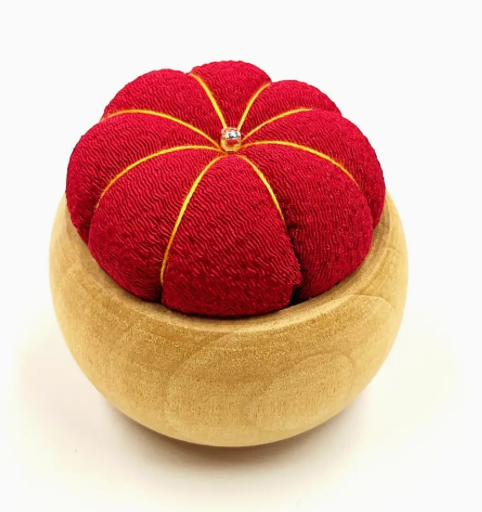 Simple Wood Bowl Base Pincushion