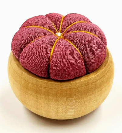 Simple Wood Bowl Base Pincushion